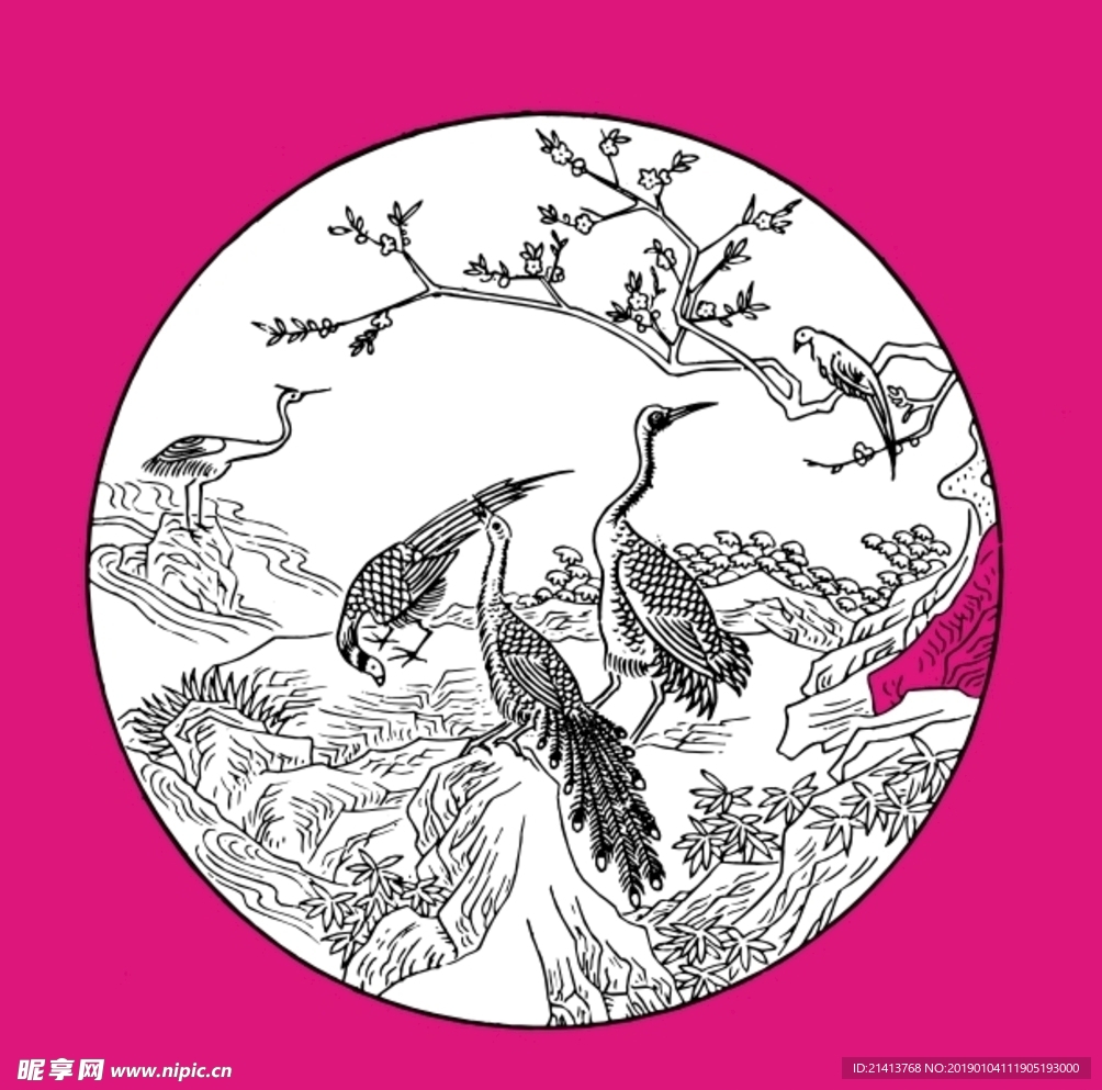 矢量传统画