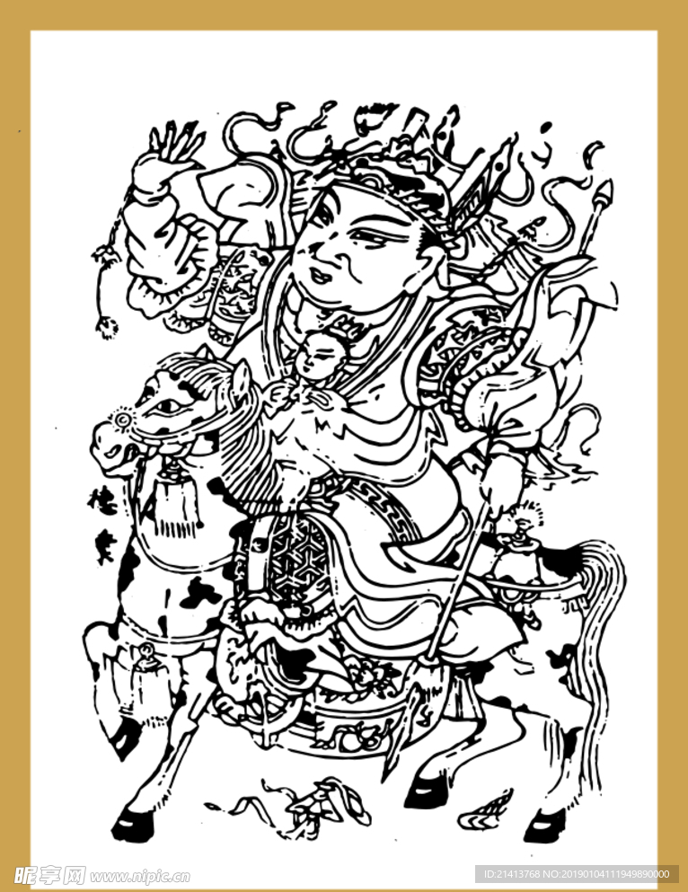矢量传统画