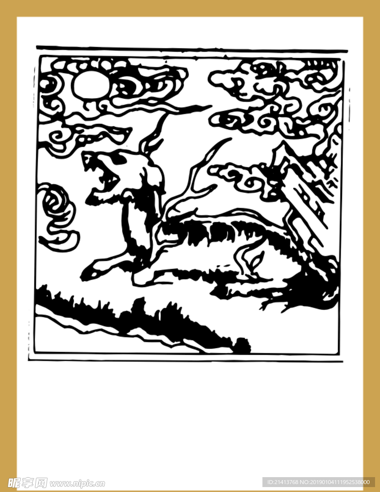 矢量传统画