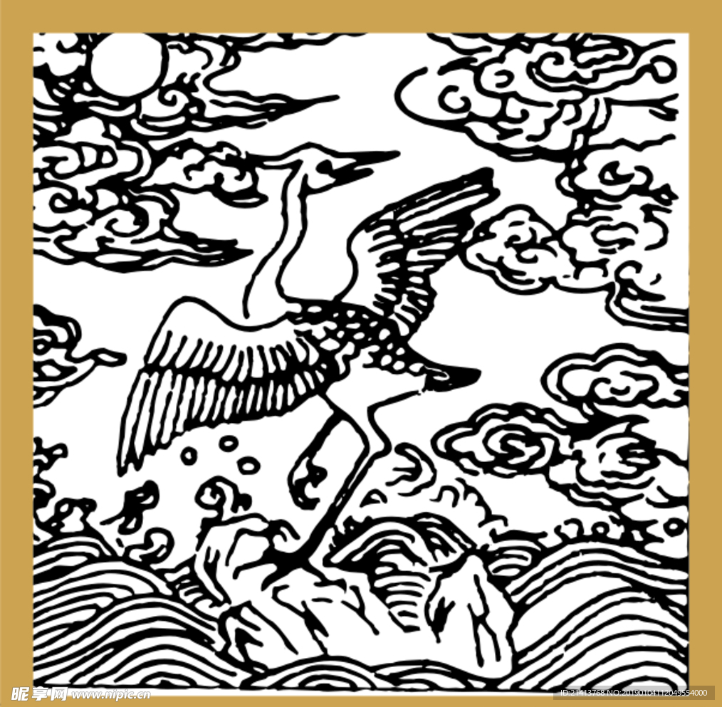 矢量传统画设计图__绘画书法_文化艺术_设计图库_昵图网