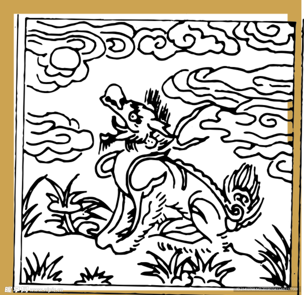矢量传统画