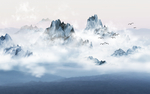 中国风水墨禅意风景绘画