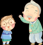 卡通老奶奶