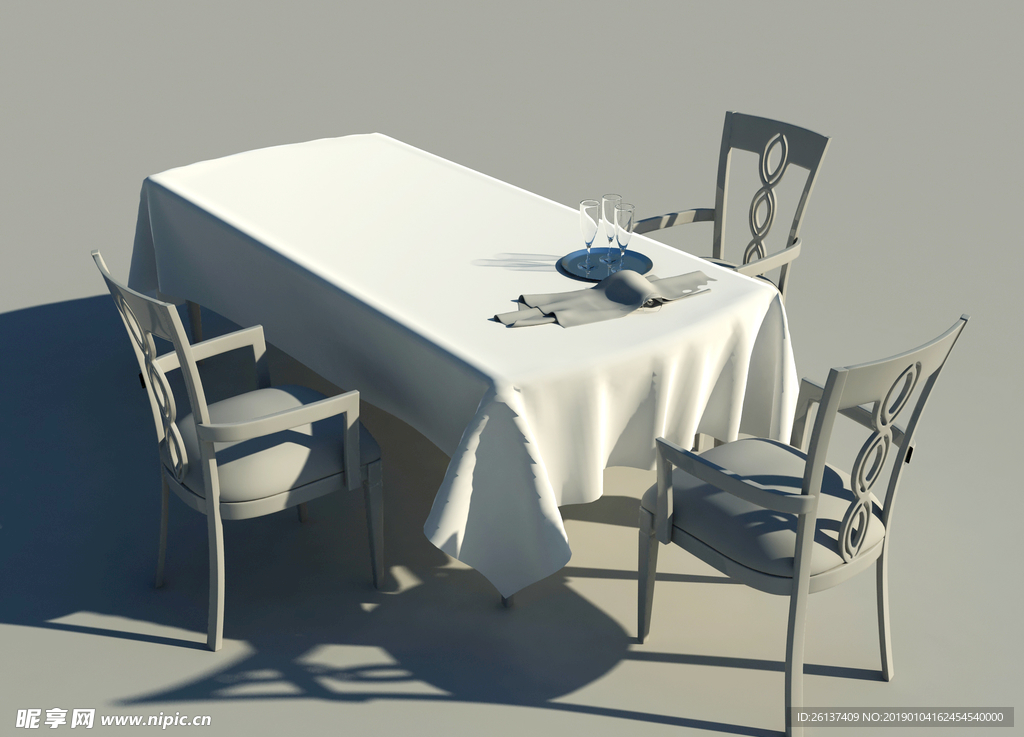 现代   餐桌椅  餐具  叉