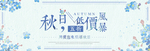 装饰 花 淡蓝色