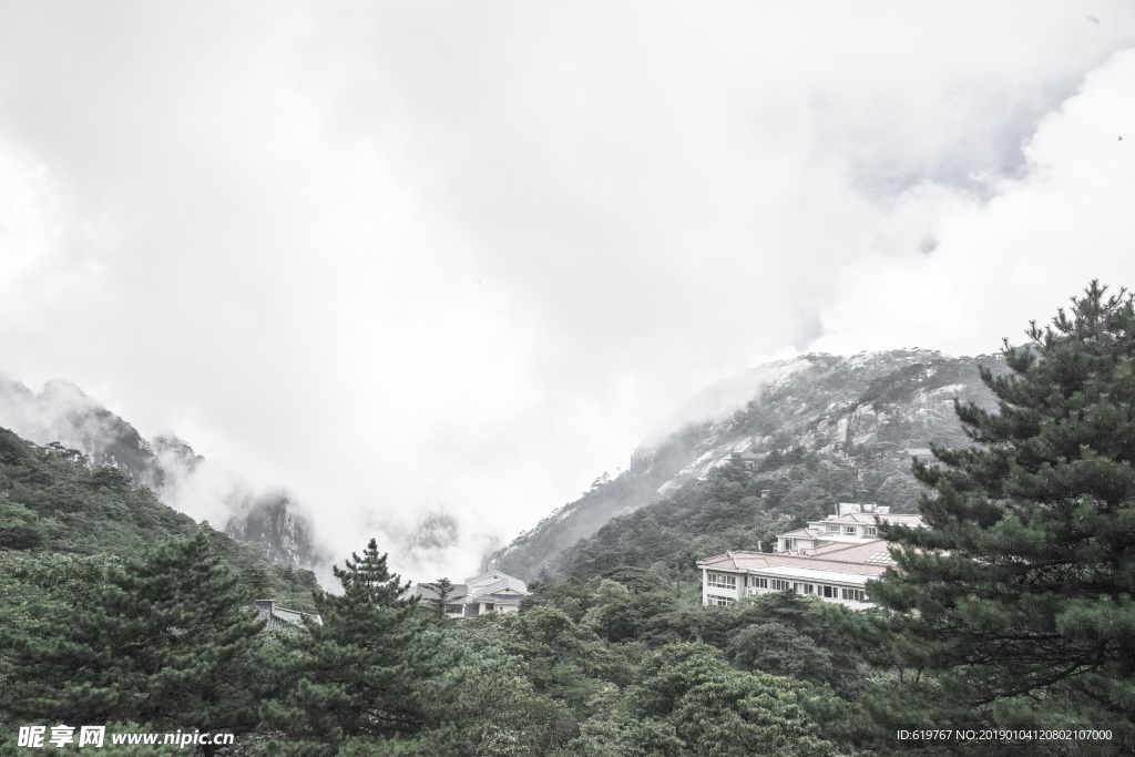 水墨黄山