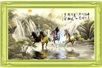 骏马图