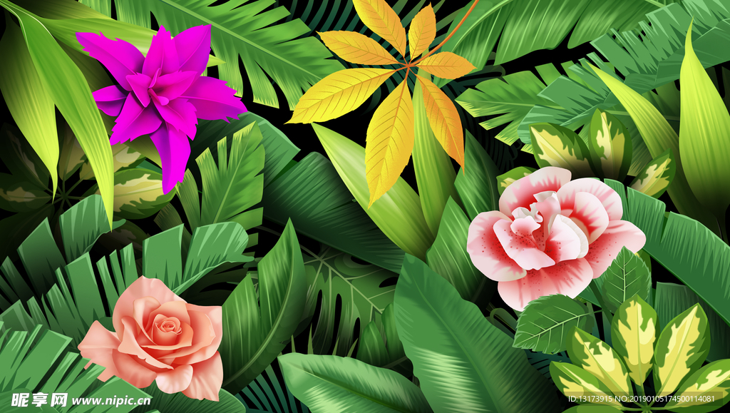 花边清爽海报