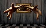 3D立体双手背景墙