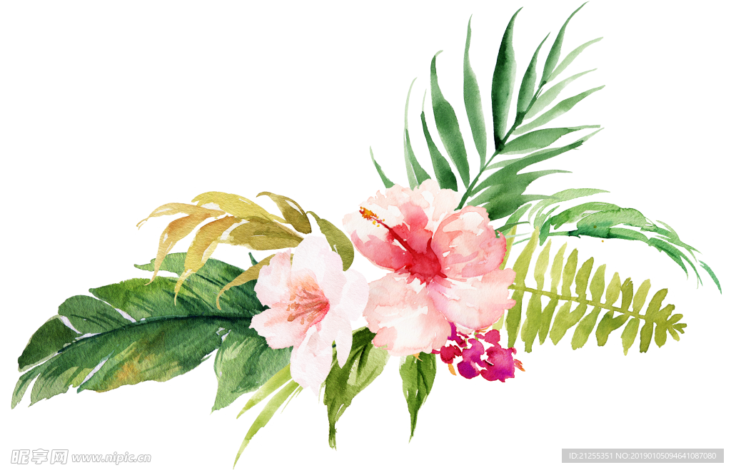 唯美花环