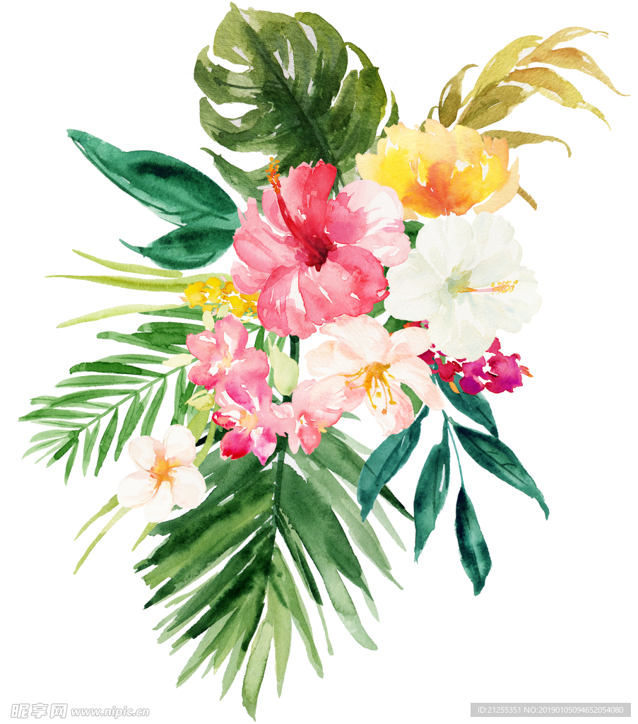 唯美花环