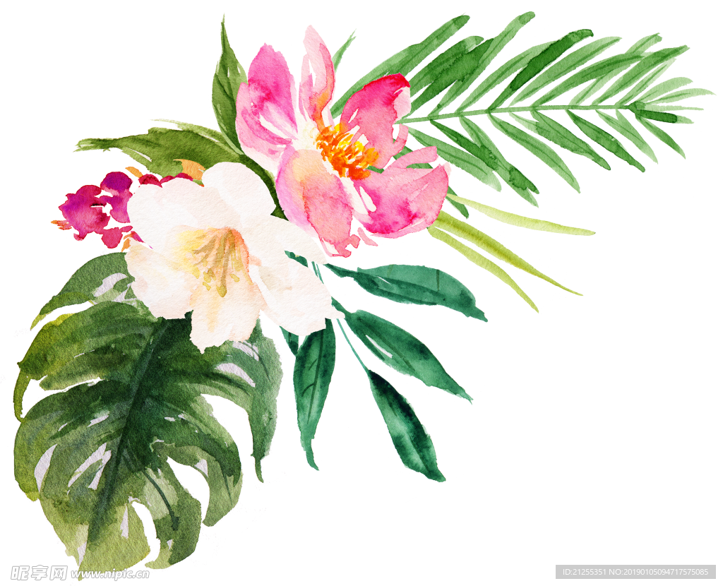 唯美花环