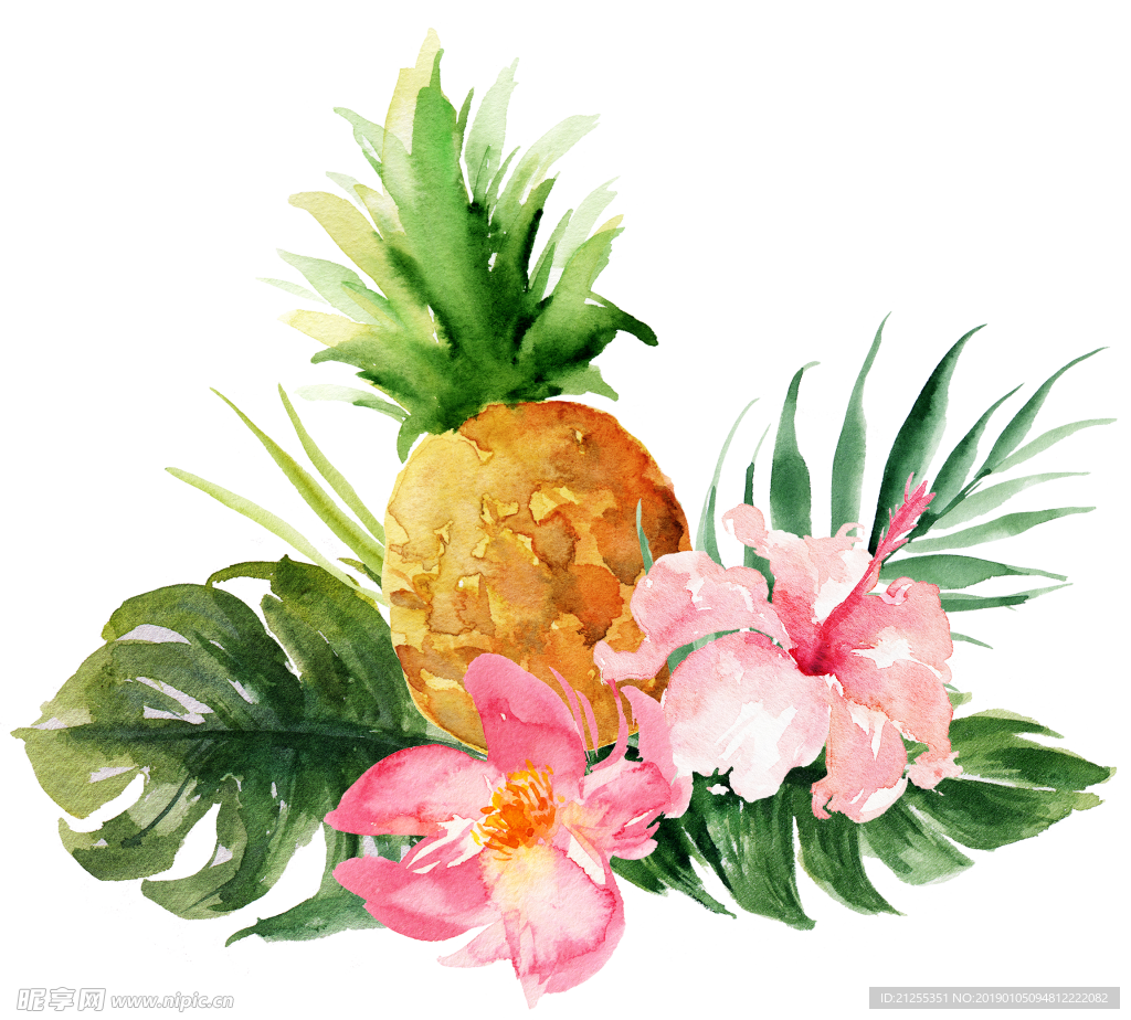 唯美花环
