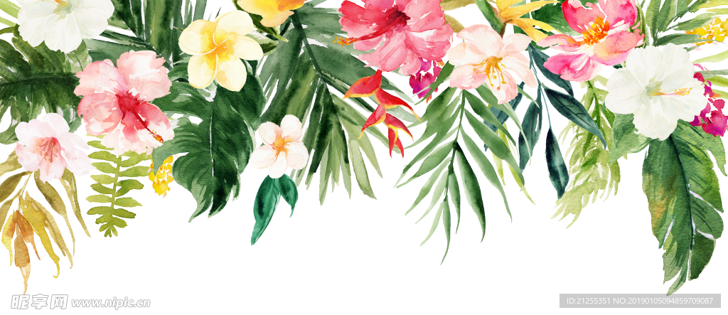 唯美花环
