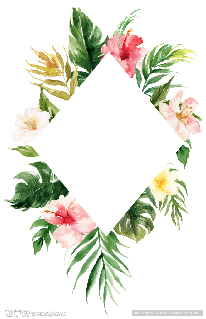 唯美花环