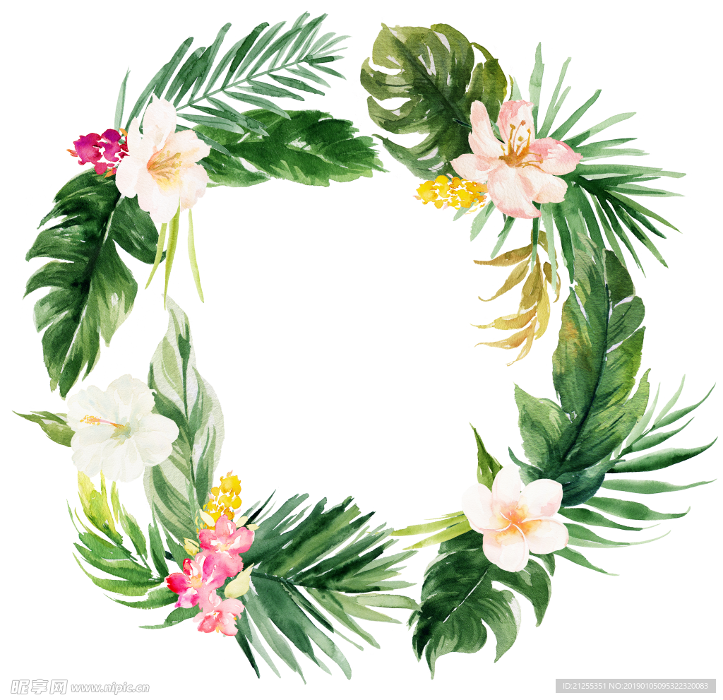 唯美花环
