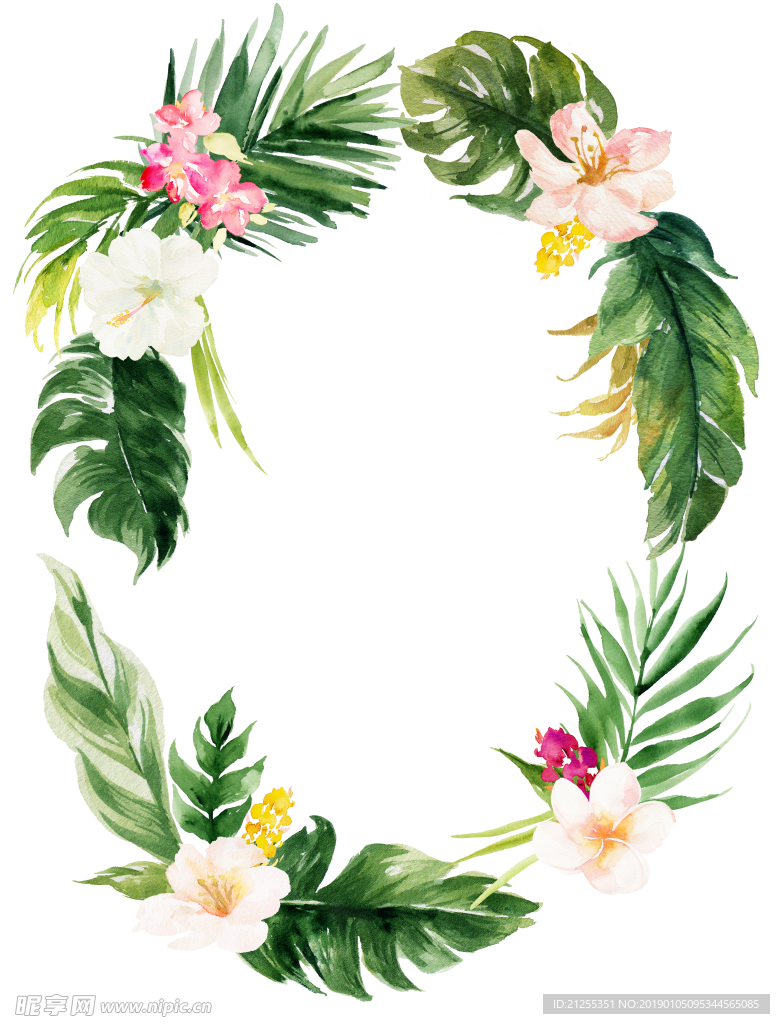 唯美花环