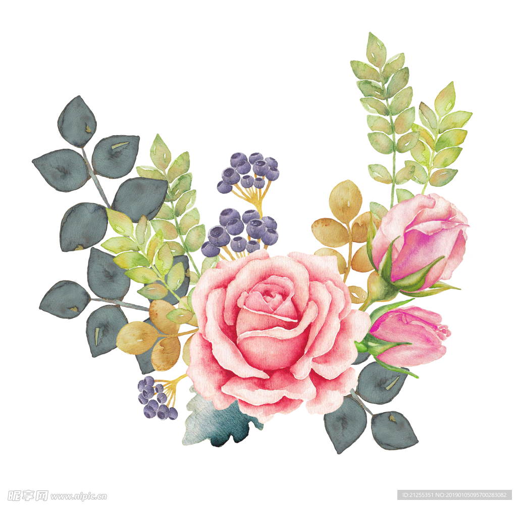 唯美花环