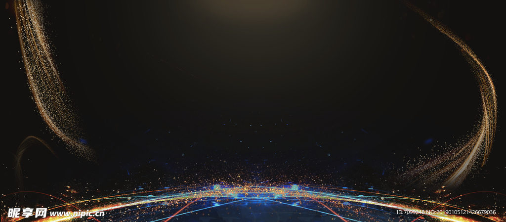 科技线条粒子背景