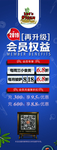 会员权益升级  展架
