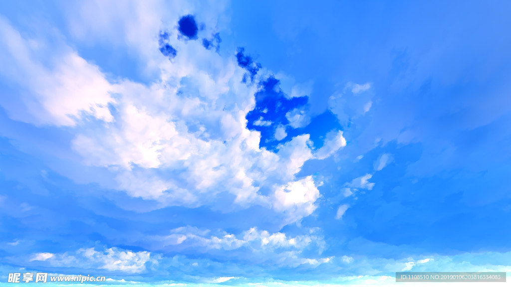 蓝色的天空