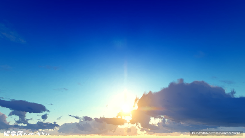 蓝色的天空