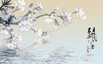 中式富贵吉祥风水花鸟寓意画