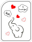 大象卡通插图