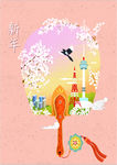 2019年春节创意插画
