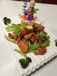 芥菜炒猪颈肉