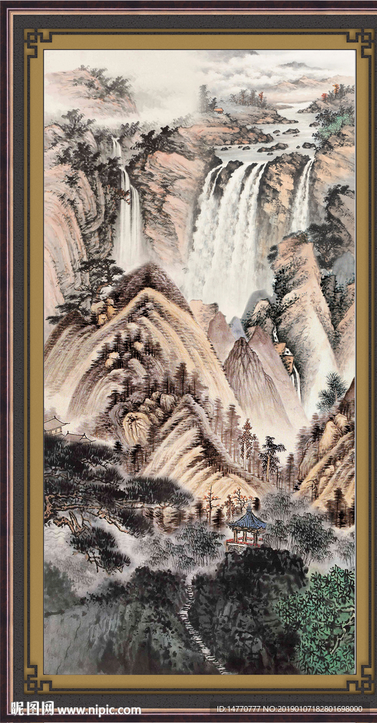 巨幅山水画