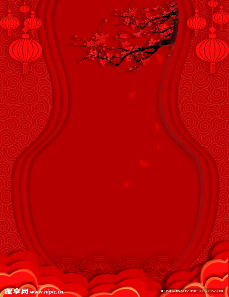 红色背景