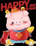 新年福到招财猪