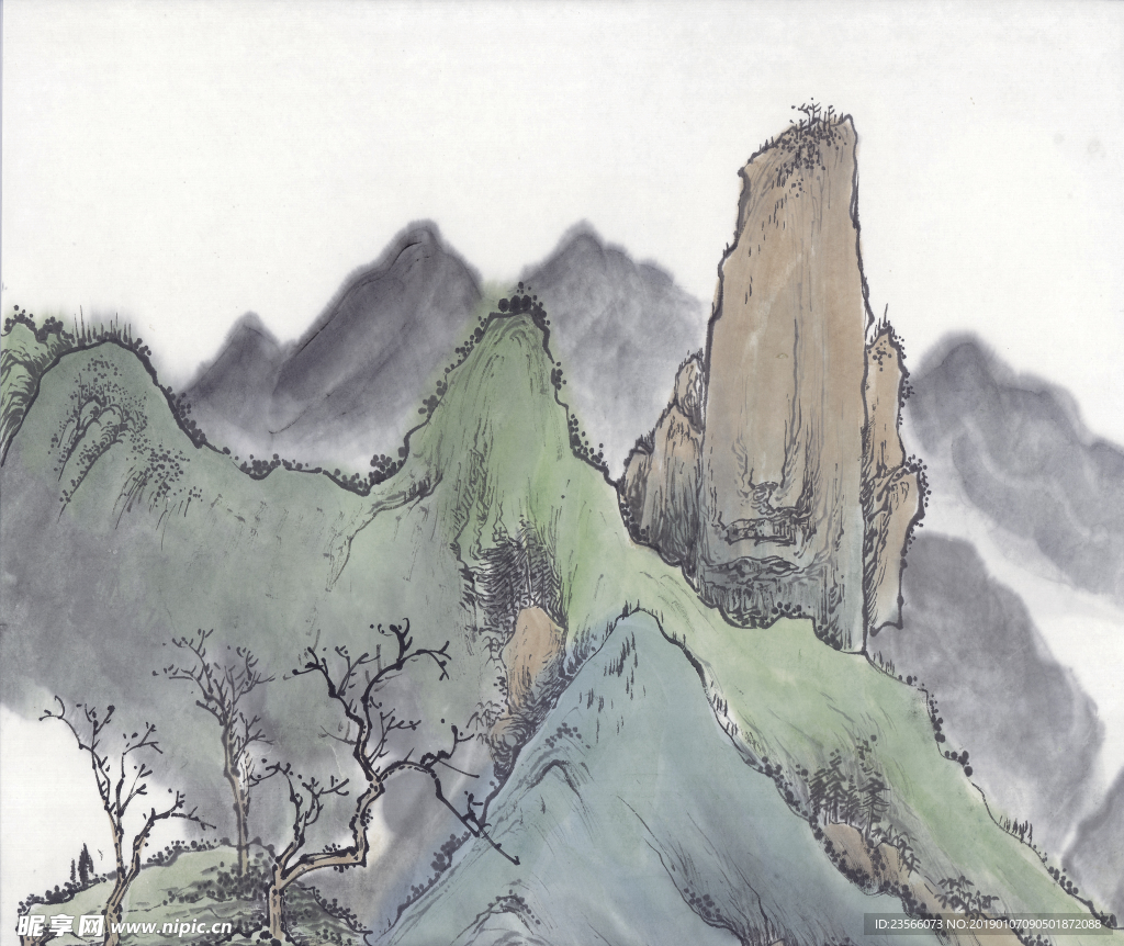 山水风景中国风中式传统装饰画