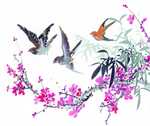 植物花鸟中国新中式传统装饰画