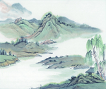 山水风景中国风中式传统装饰画