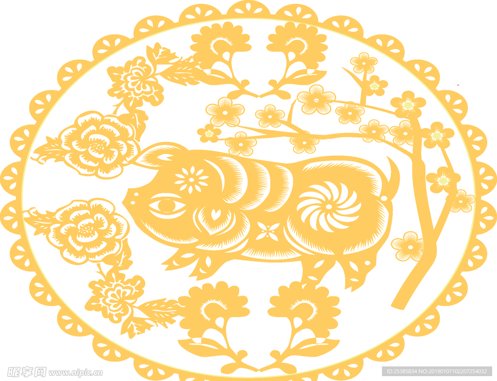 2019  新年氛围 金猪