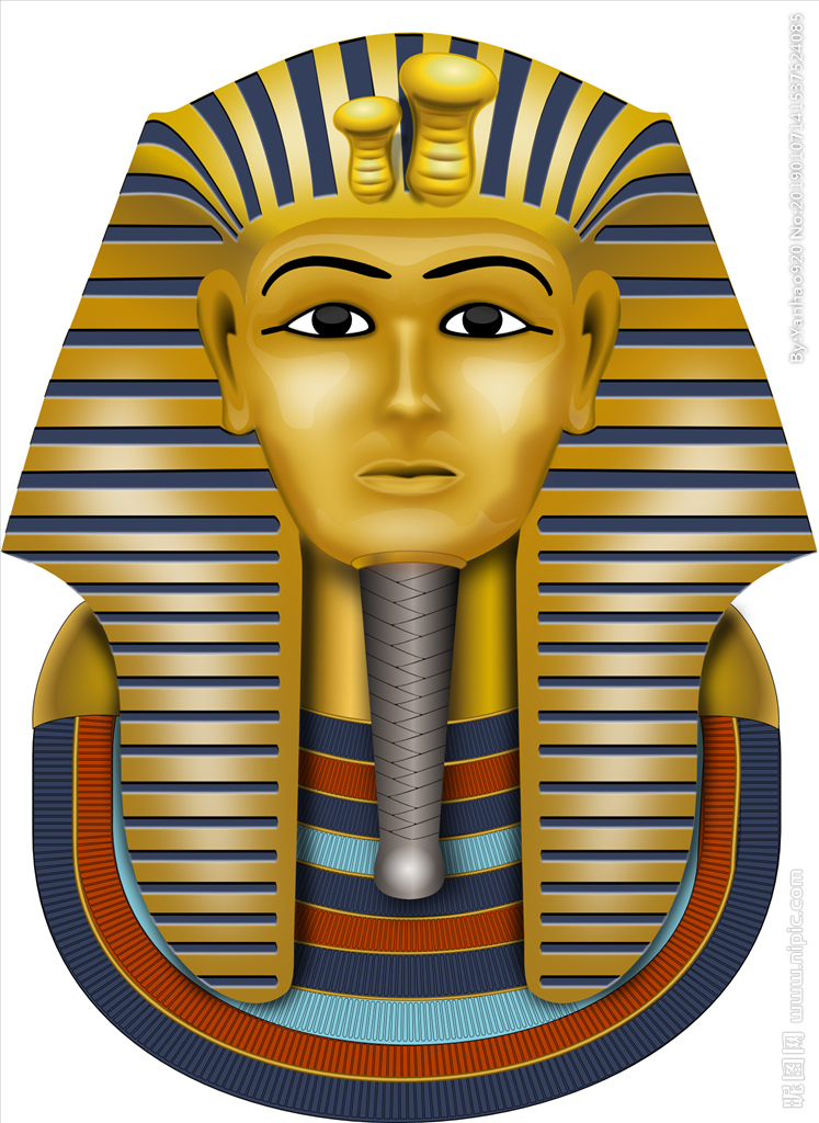 埃及法老矢量图片