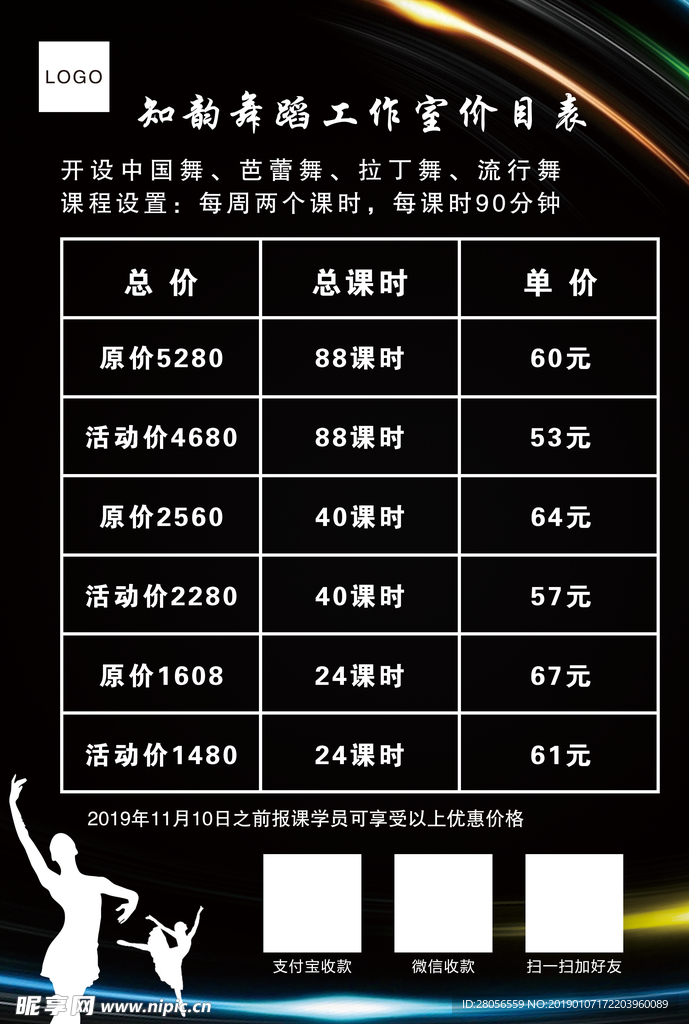 价目表