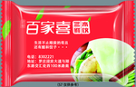 糖果包装 百家喜水饺 红色
