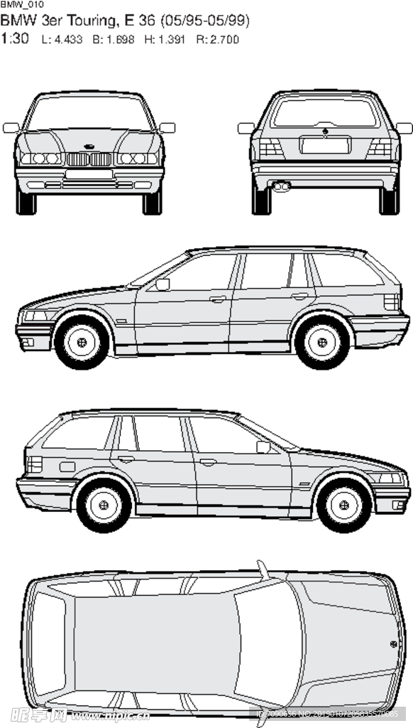 手绘汽车设计图BMW