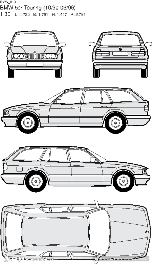 手绘汽车设计图BMW