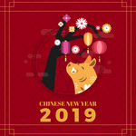 2019年中国新年背景