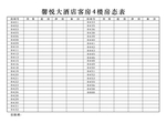 房态表