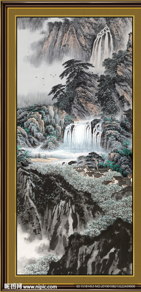 聚宝盆山水