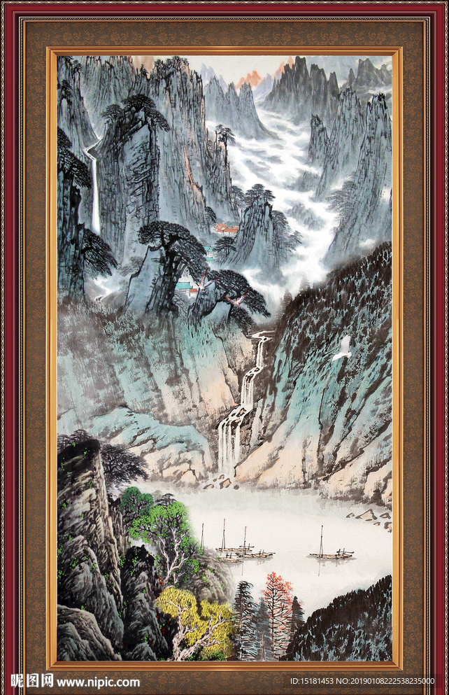 聚宝盆山水