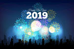 2019新年烟花背景