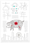 2019新年春节猪年海报