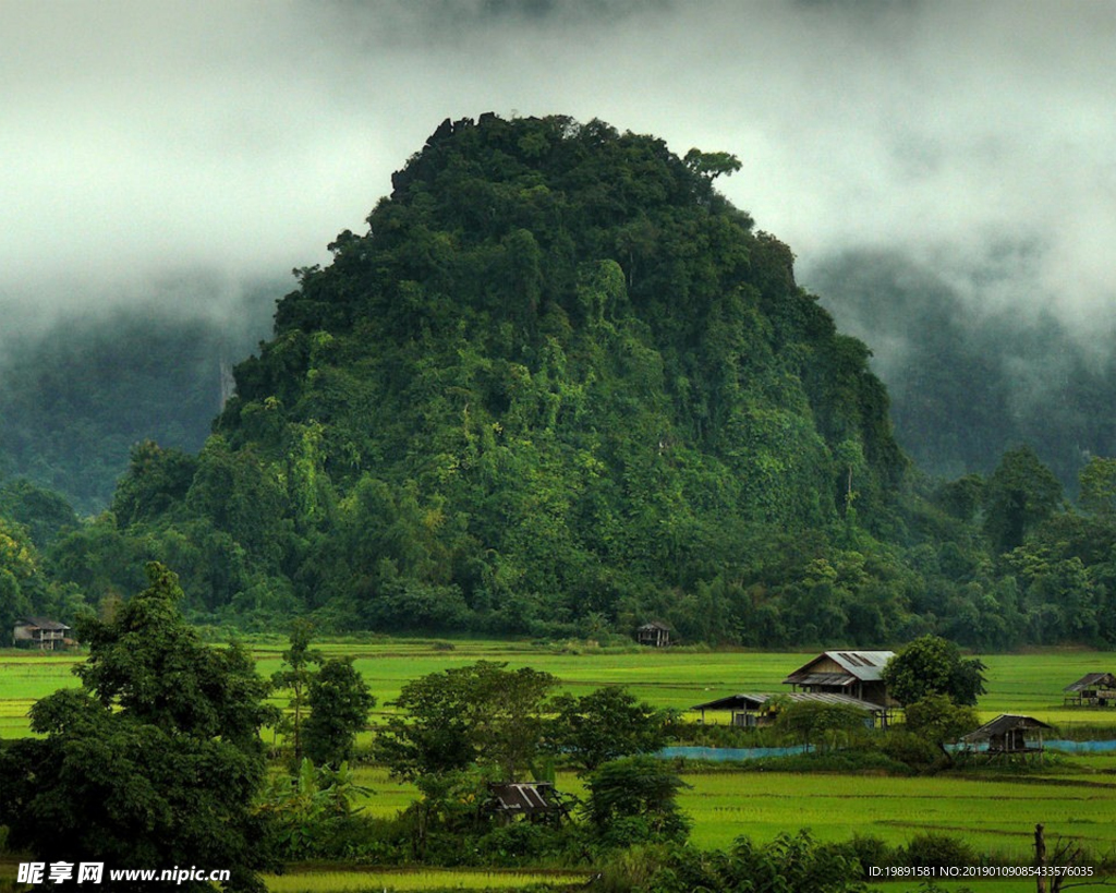 风景  蓝天 白云 山脉 云海