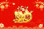 2019新年快乐新春广告海报
